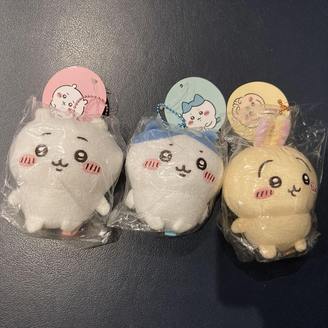 ちいかわ タオル生地のマスコット 全3種 ハチワレ うさぎ