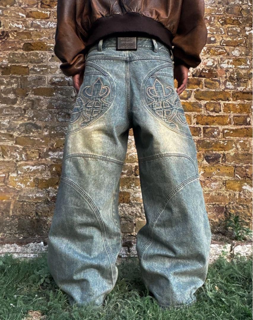 Y2K バギージーンズ ストレートデニム オピウムコア opium オピウム