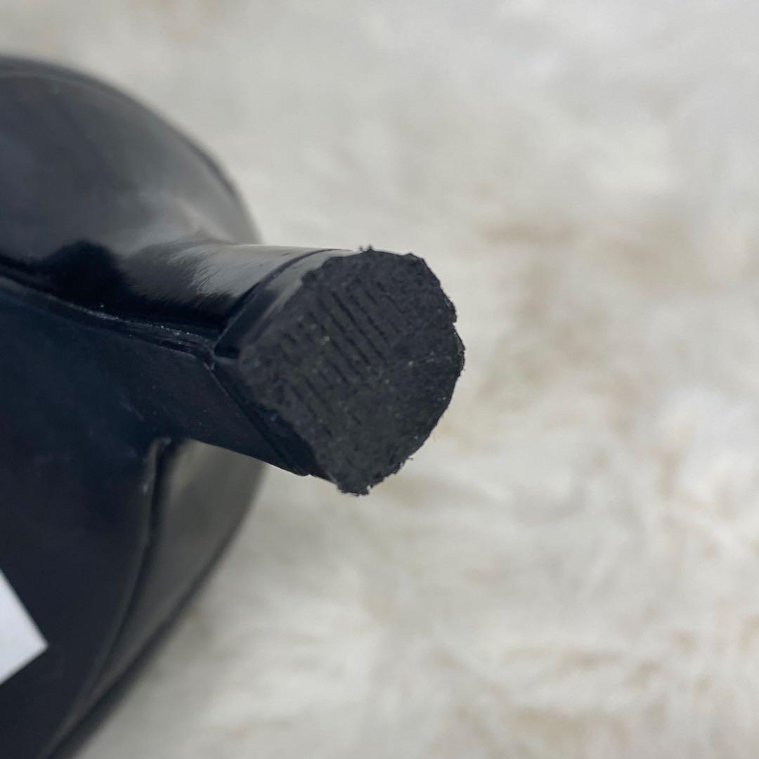 ROCKPORT ロックポート オープントゥ エナメル 黒　パンプス　23cm