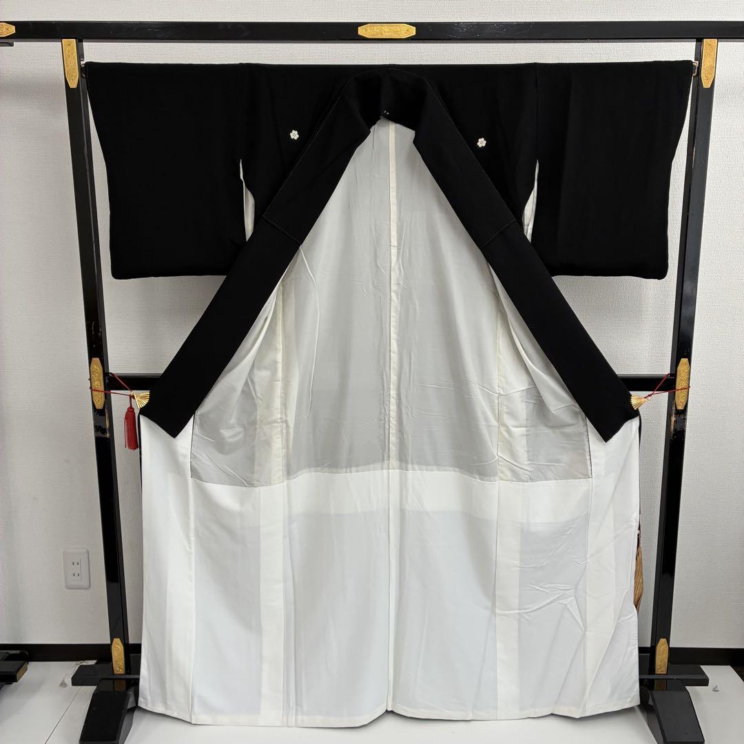 染めの匠 作家物 黒留袖 金駒 上品なデザイン 比翼 着物U-6004