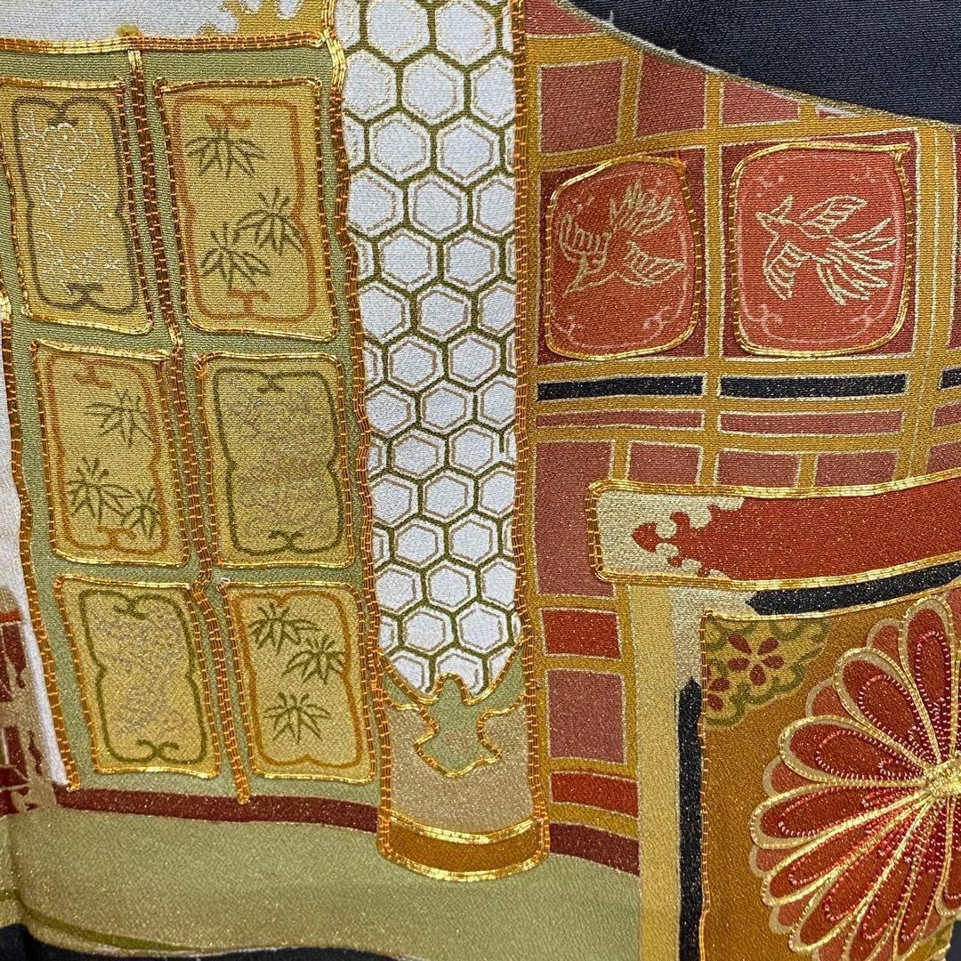 ZY-620 黒留袖 金駒刺繍 菊 鳳凰 金糸 高級 名品 ZY-620 黒留袖 金駒刺繍 菊 鳳凰 金糸 高級 名品