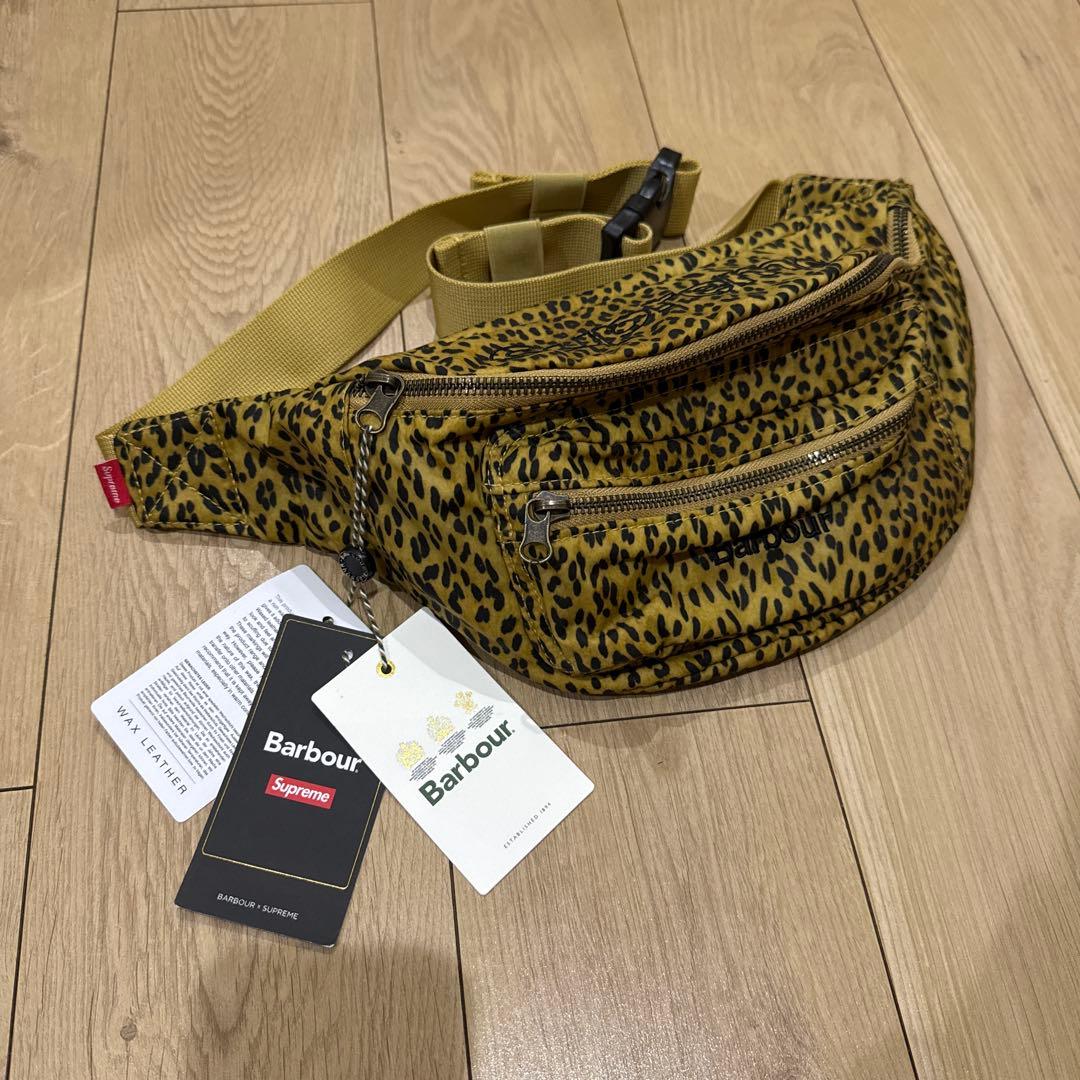 Supreme &times; Barbour Waxed Cotton Waist Bag
