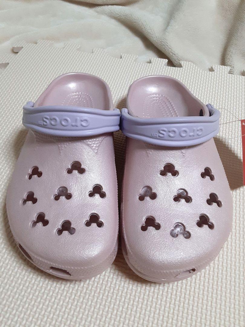 未使用 Crocs Disney ライトピンク サンダル ミッキー 22～23 未使用 Crocs Disney ライトピンク サンダル ミッキー 22～23
