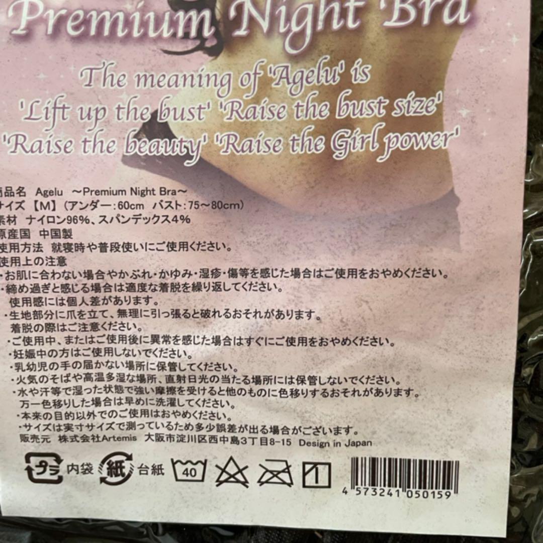 Agelu Premium Night Bra ナイトブラ Mサイズ 2枚セット メルカリ