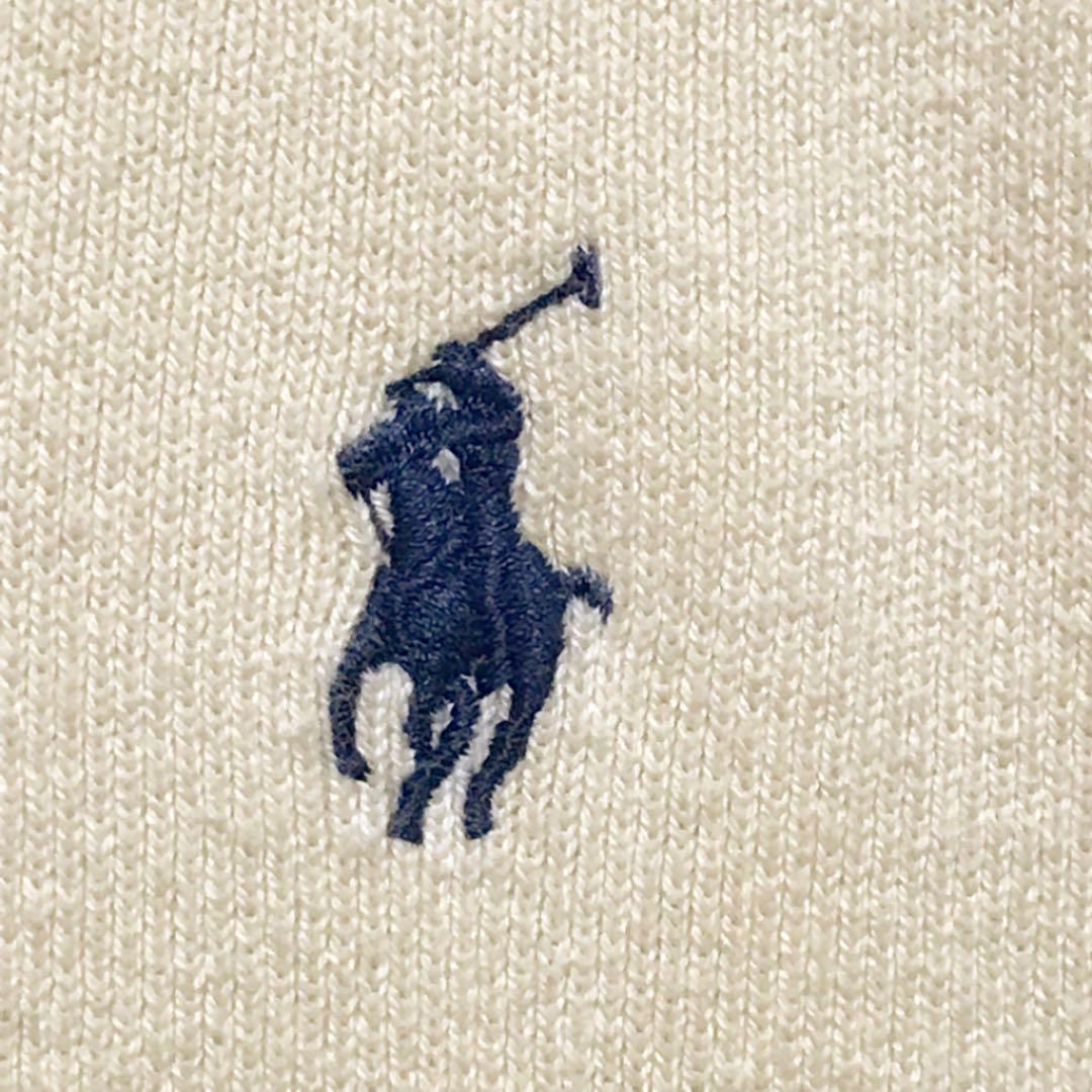 2022人気SALE 最高級品 ニットセーター 刺繍ロゴ ベージュ eGVo1-m42666327909 POLO ラルフローレン 在庫限定品
