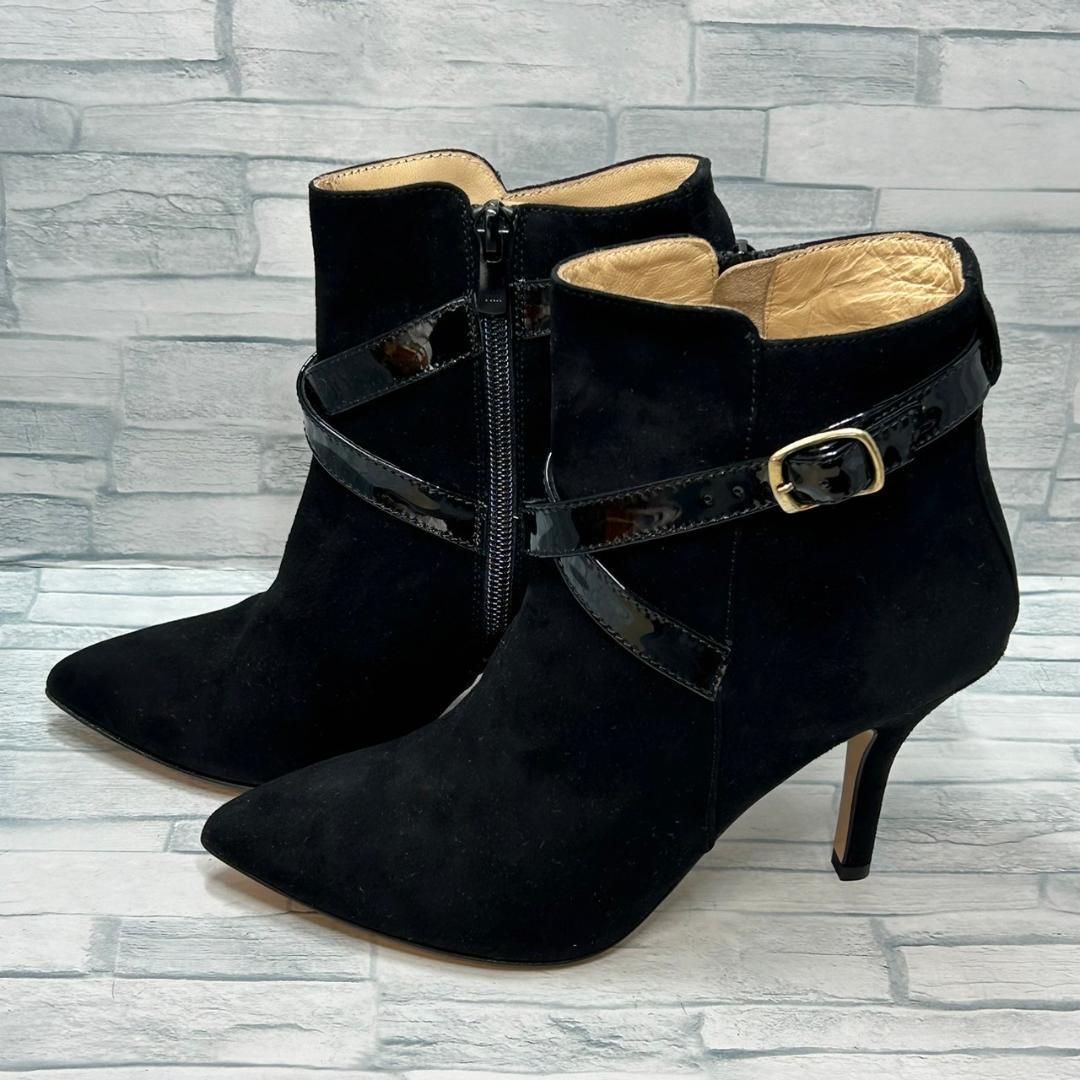 美品】CORSO ROMA 9 ショートブーツ サイドジップ ベルト - メルカリ
