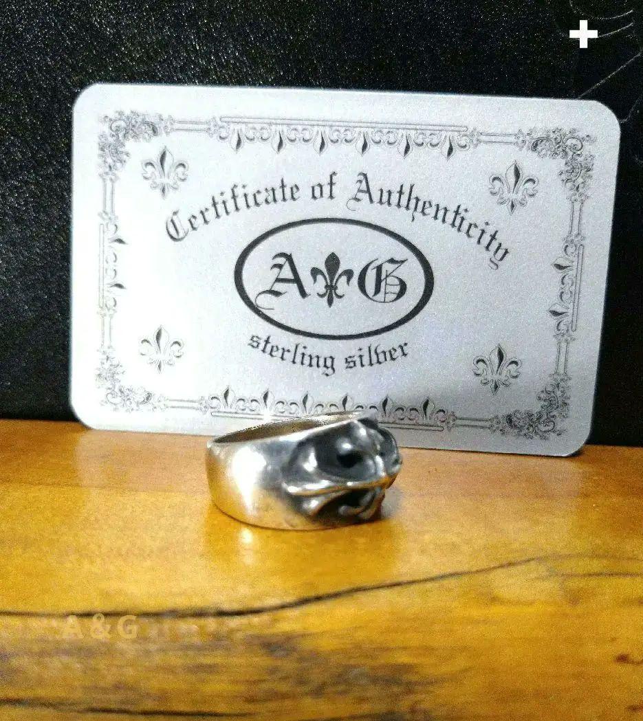 A&G CROSS RING 約20号付属品なし★刻印A&G925人気廃盤モデル 画像2