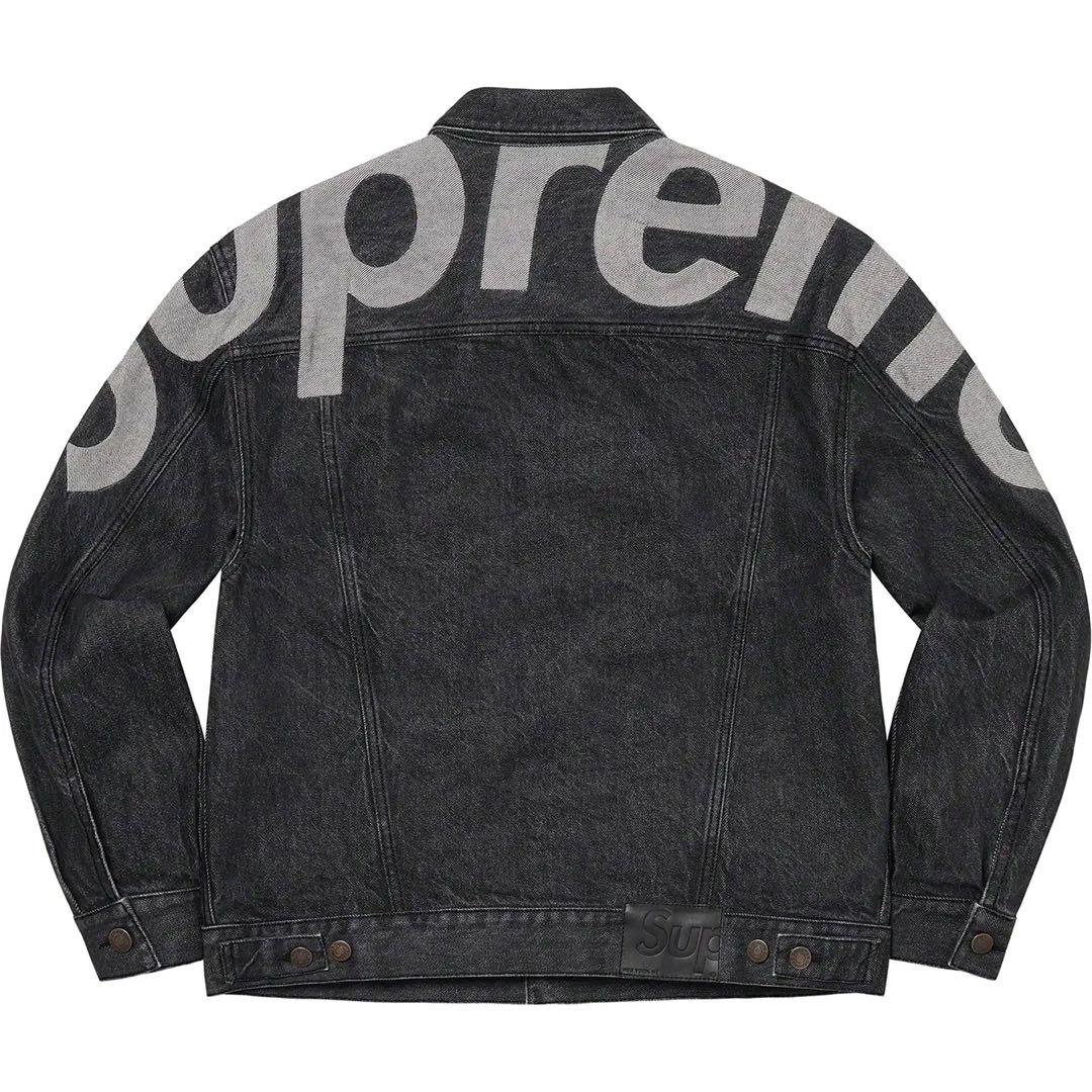 Supreme Inset Logo Denim Trucker Jacket