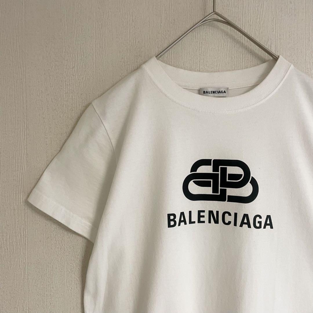 見事な BALENCIAGA バレンシアガ Tシャツ フロントロゴ Mサイズ