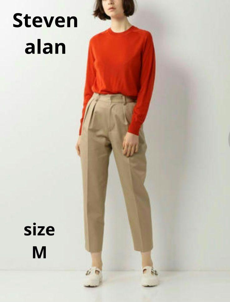 【Steven Alan】COTTON TUCK CHINO PANTS　M