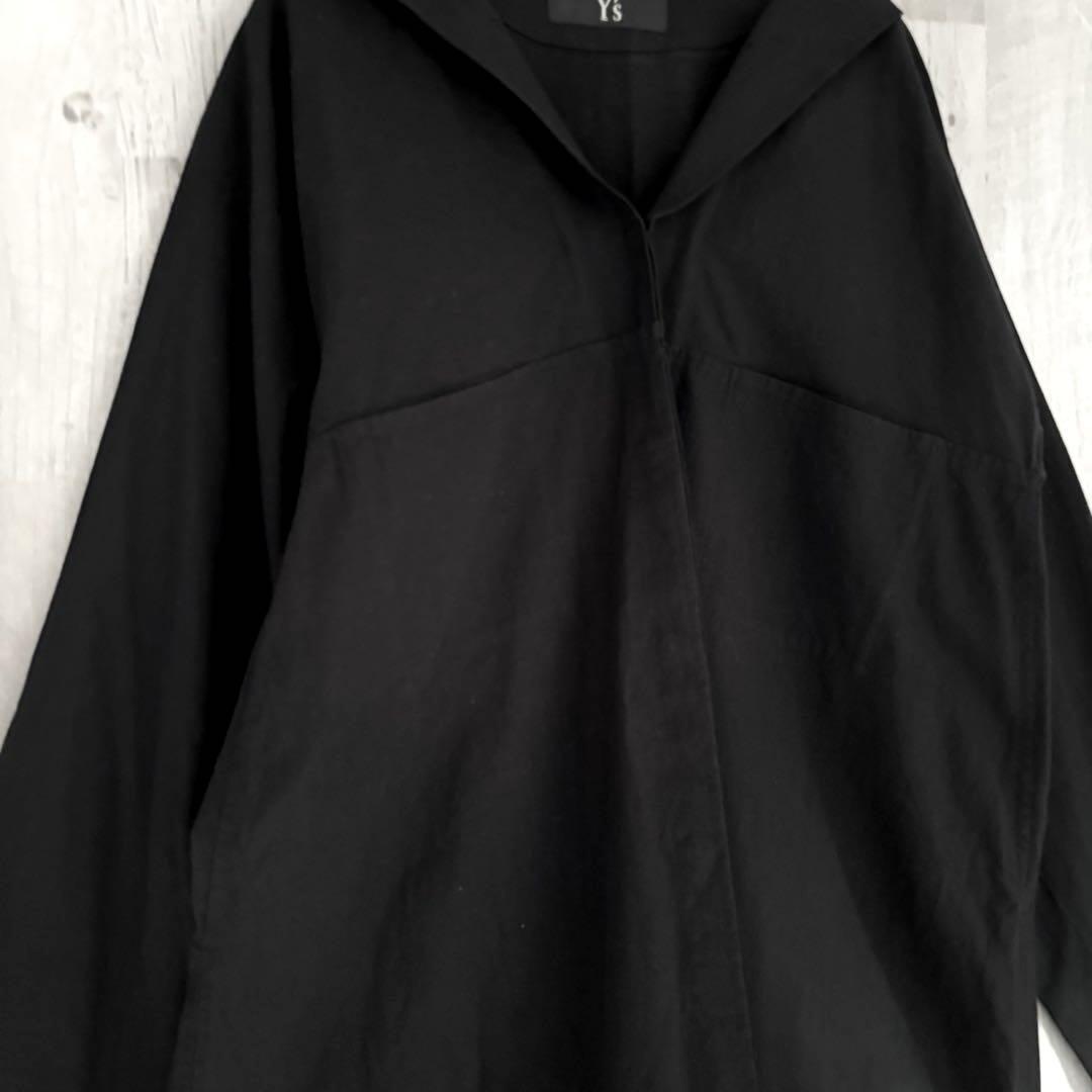 Y's ヨウジヤマモト 日本製 ロングシャツ ブラック 2 - メルカリ