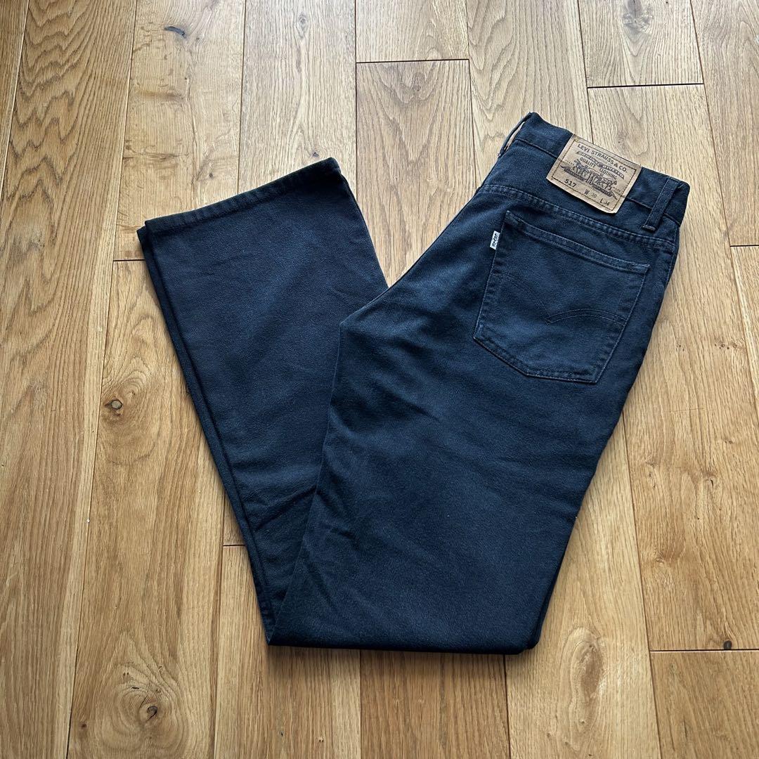 【美品】90s LEVI'S 517 ブラック w30
