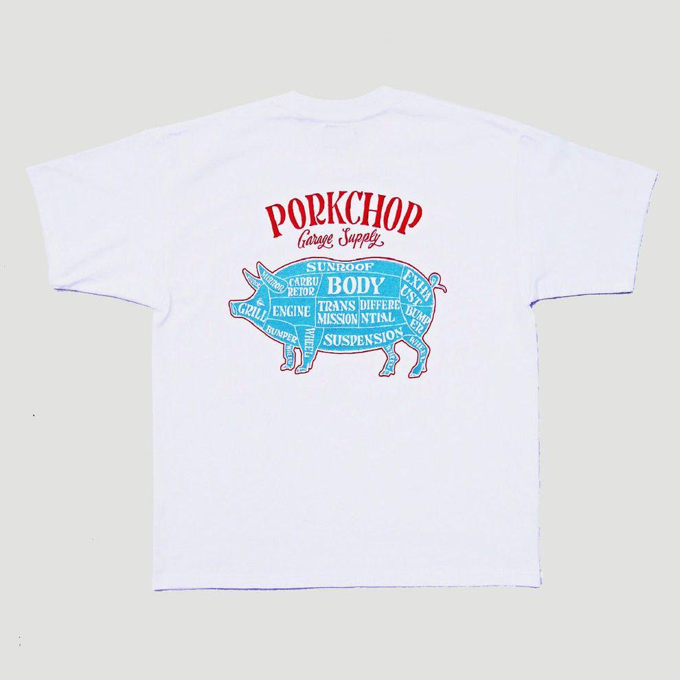 porkchop ポークチョップ Tシャツ 両面プリントホワイト 木村