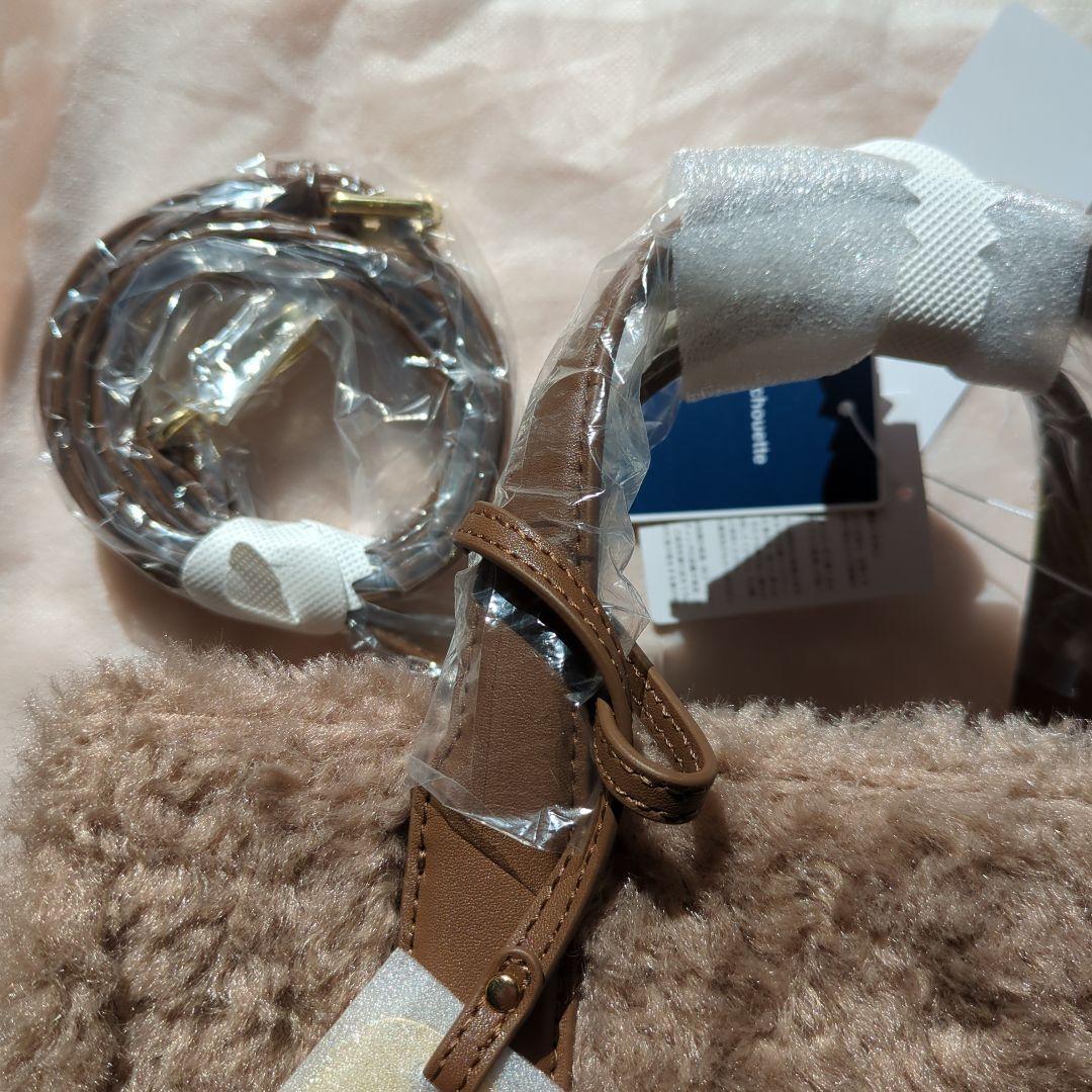 ＆chouette　ボアトートバッグ