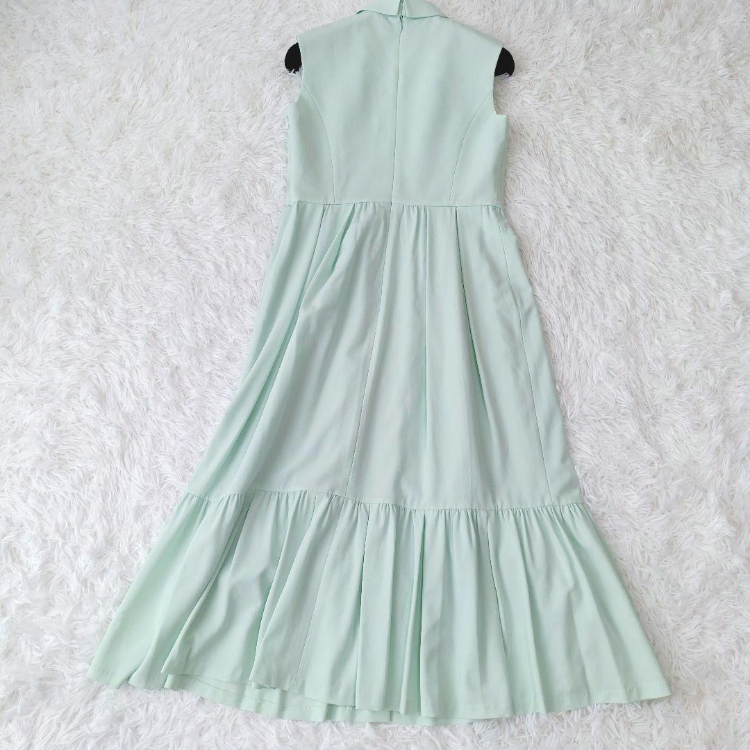 【グレースクラス】ロングワンピース ビジュー ティアード　近年モデル フレア　S