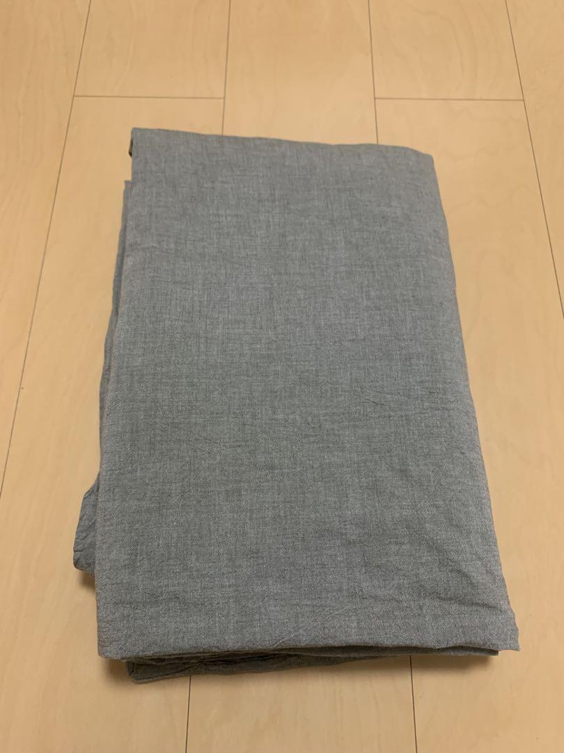 無印良品掛け布団カバーシングルグレー