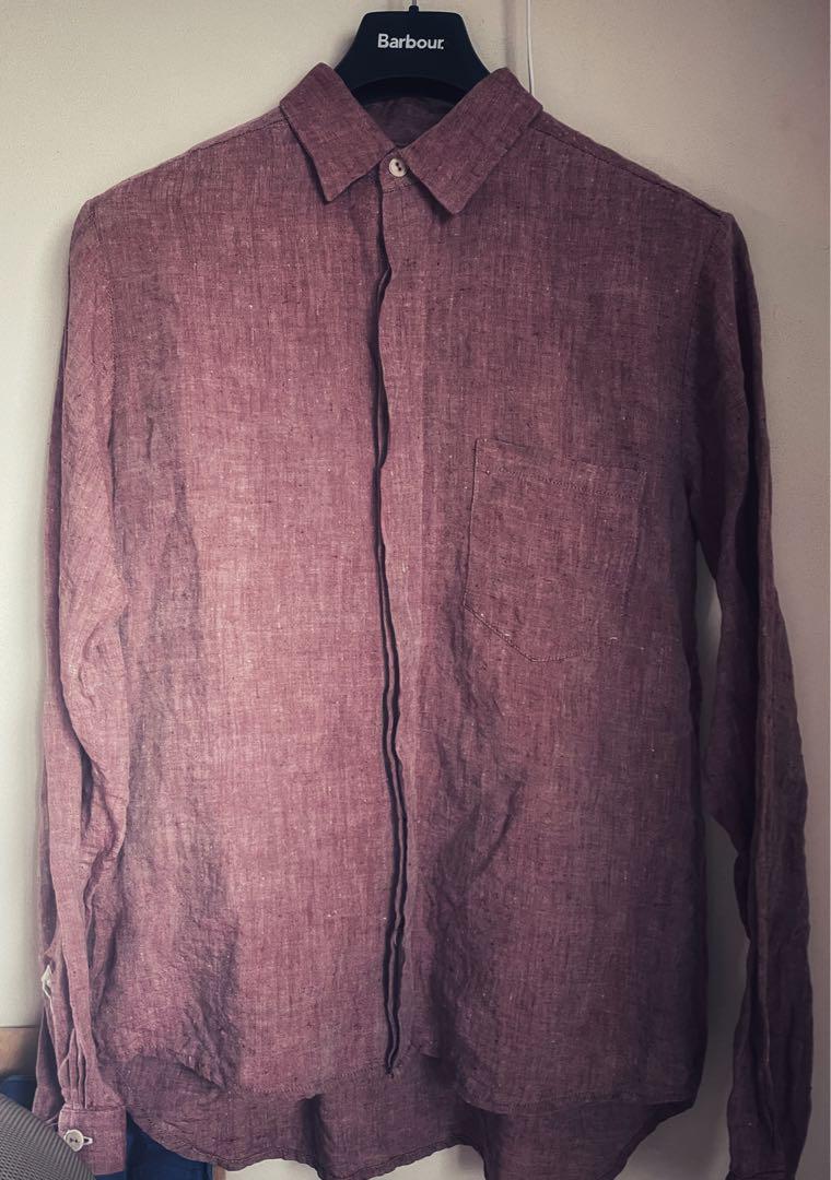 FRANK LEDER 比翼リネンシャツ