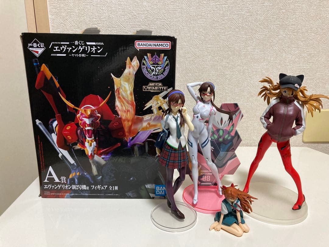 エヴァンゲリオンフィギュア　一番くじ　2号機　アスカ　マリ