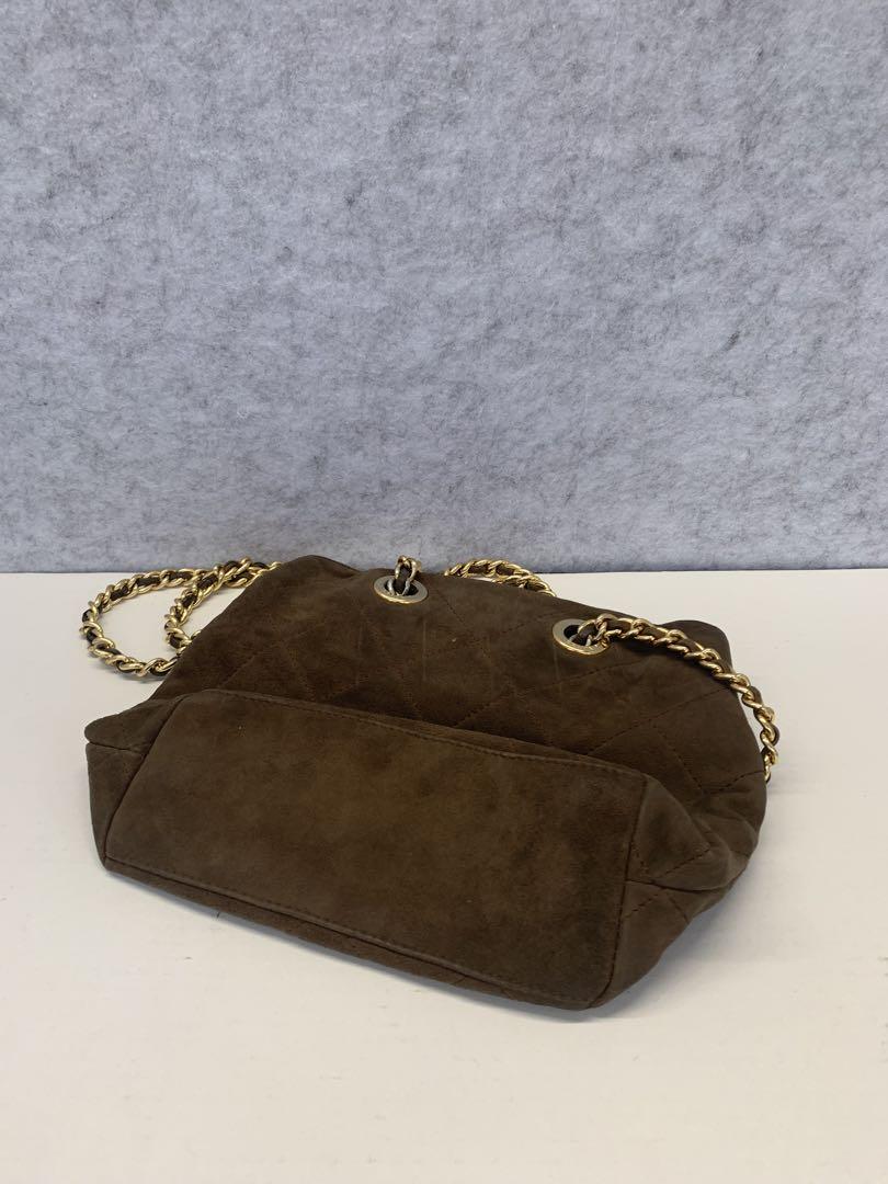 PRADA スエード バッグ ブラウン
