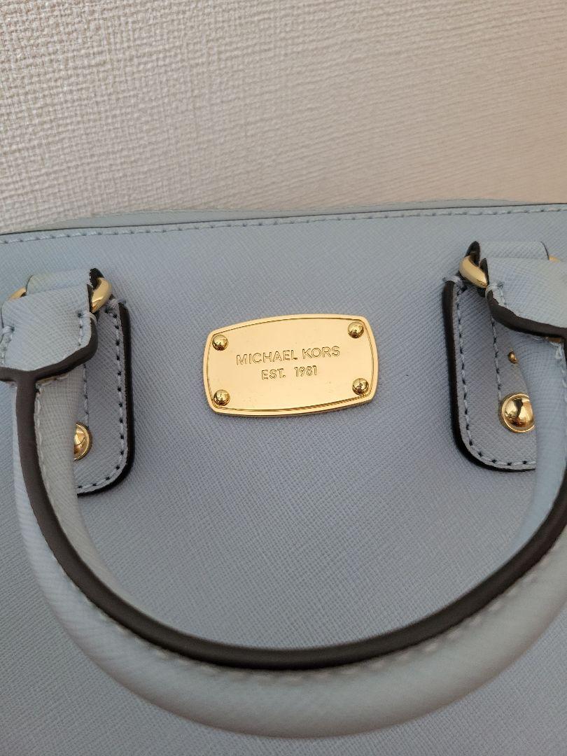 MICHAEL KORS ハンドバッグ ライトブルー MICHAEL KORS】 ショルダーバッグ ライトブルー - メルカリ