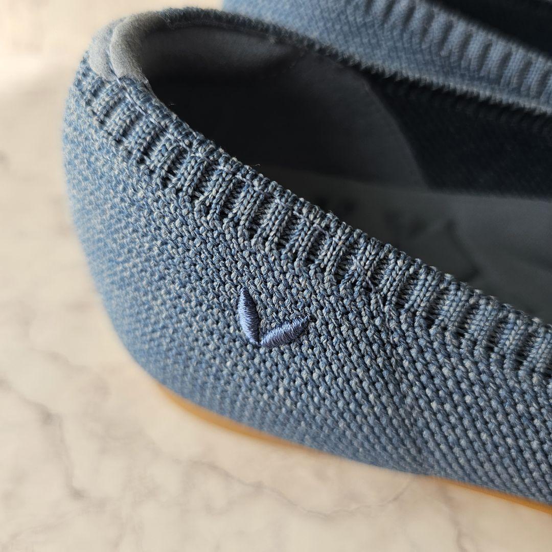 【新品未使用】VIVAIA フラットシューズ超軽量 厚底/ブルー/サイズ36