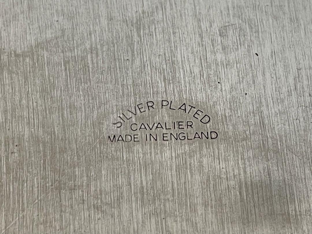 英国 ビンテージ シルバー トレイ  美品 CAVALIER