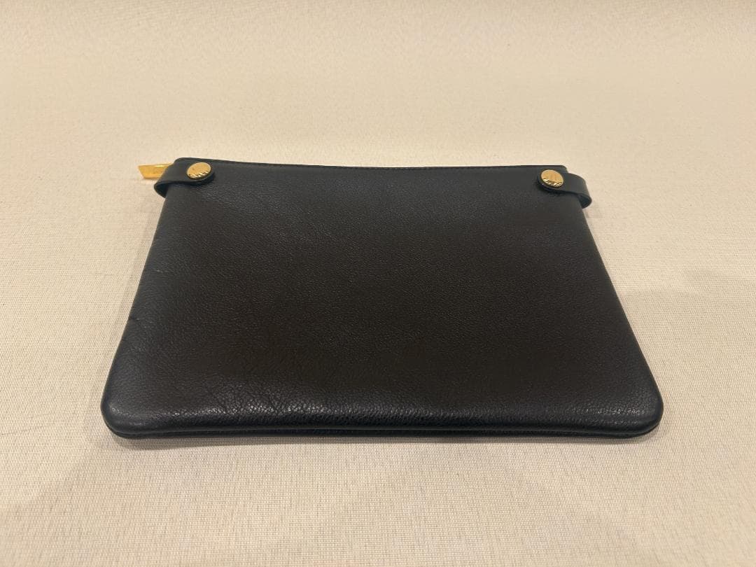 バーバリー◇BURBERRY◇トートバッグ◇レザー◇ブラック　黒◇ポーチ付き