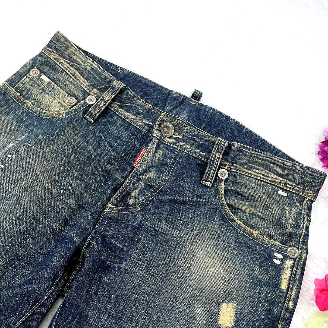 DSQUARED2 デニムパンツ ブーツカット フレア ダメージ ジーンズ 46