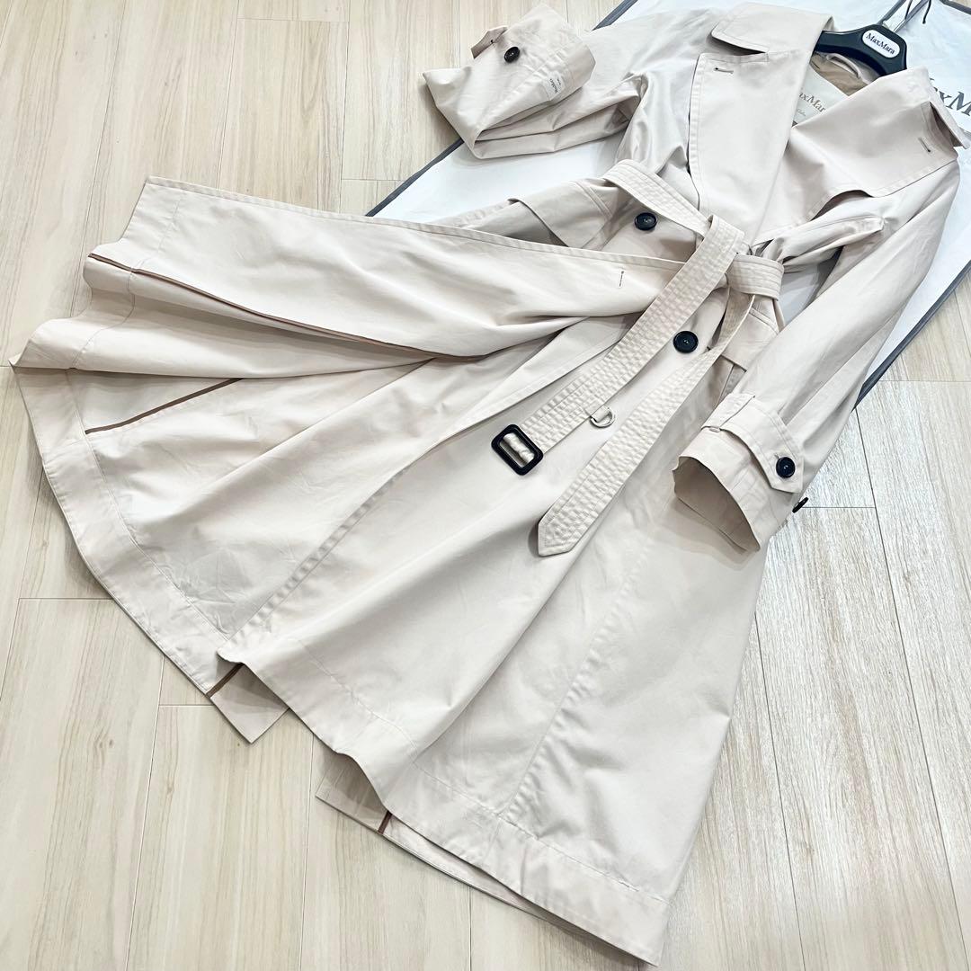 MAXMARA the cube 極美品 女優襟トレンチ 国内正規 40
