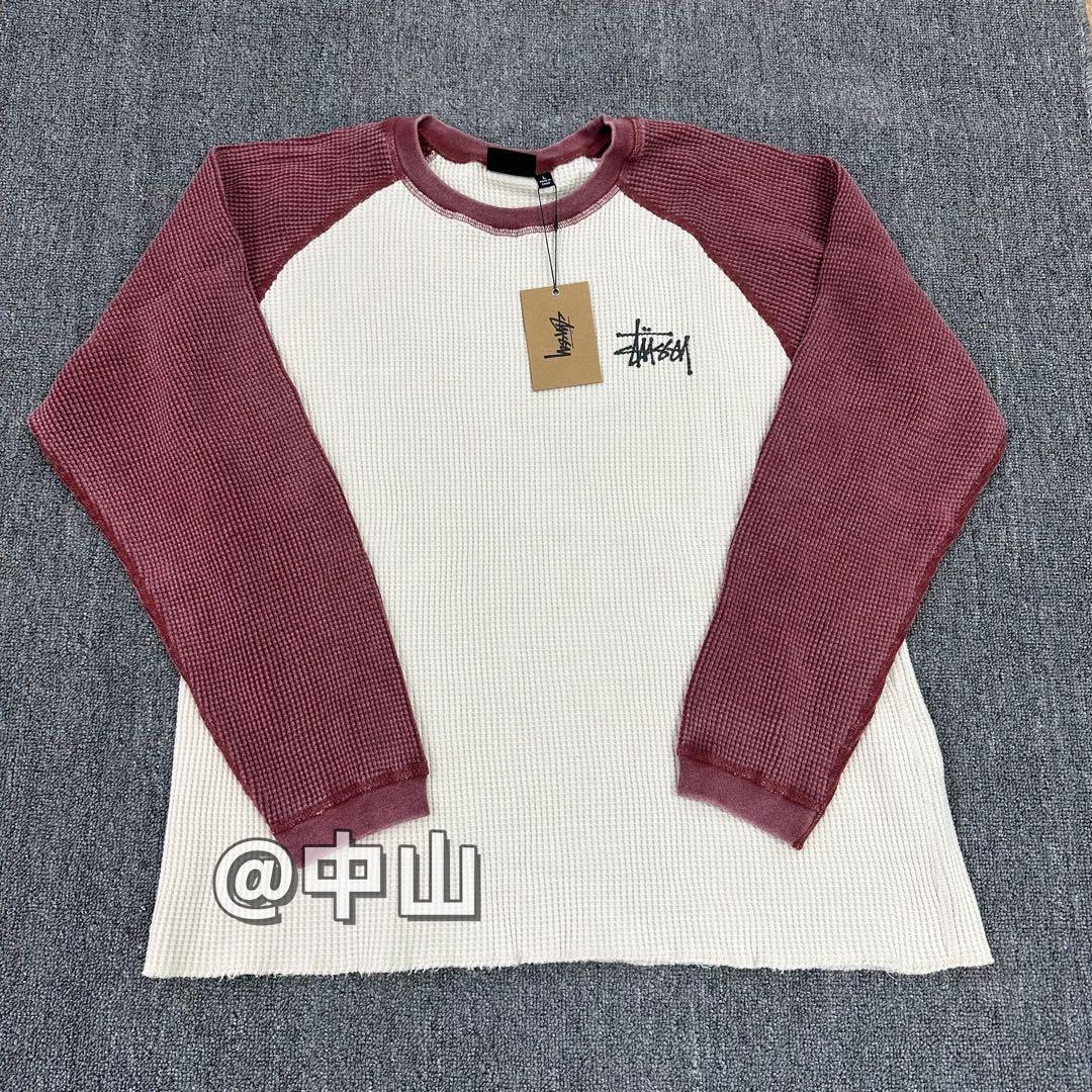 Stussy Thermal 2 Tone Raglan Shirt LL・STUSSY