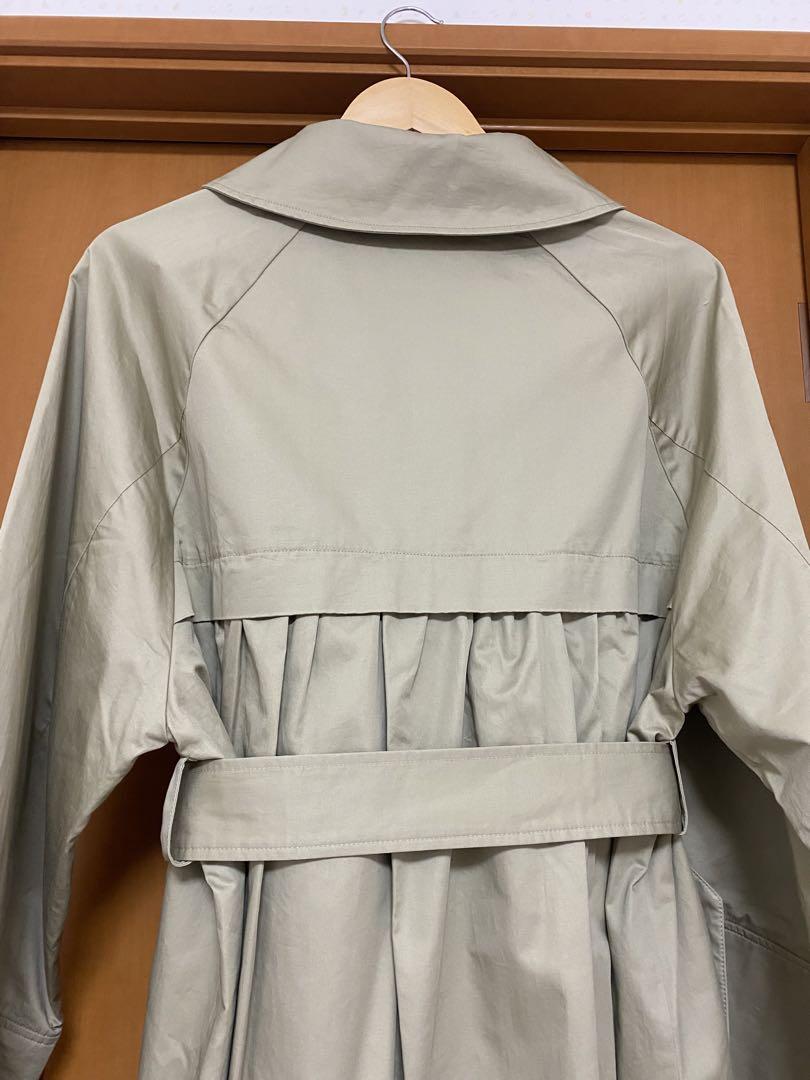 Amiur wide sleeve trench coat