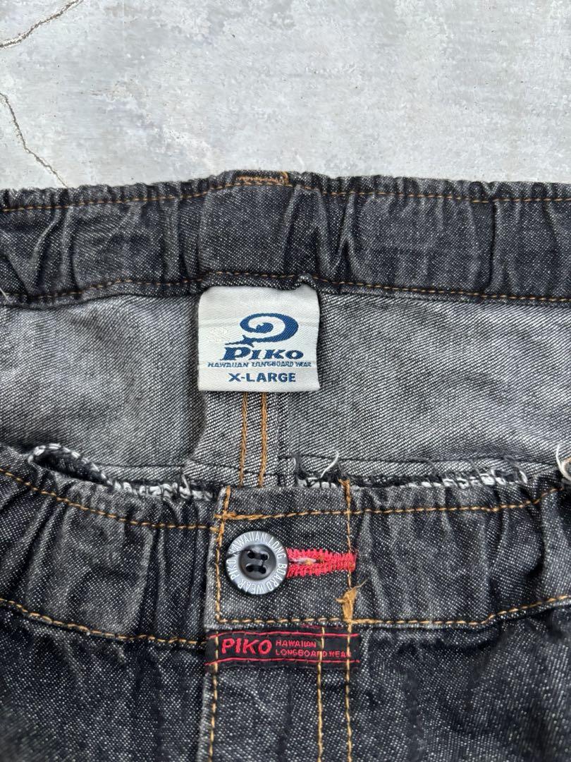 古着90s PIKO カーゴバギーショーツ デニム y2k 膝下cityboy