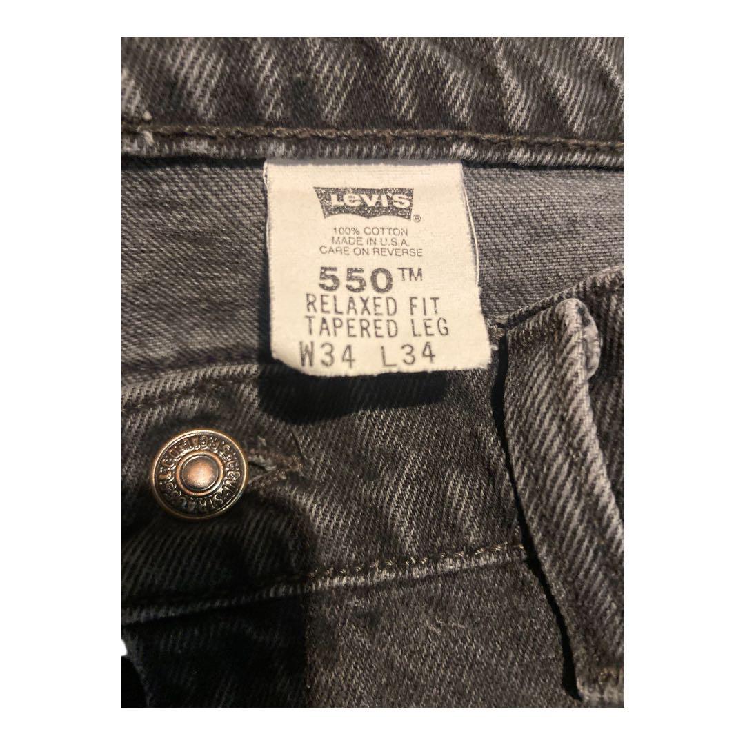 リーバイス 550 ブラック USA製 Levi's 後染め サルファ 501