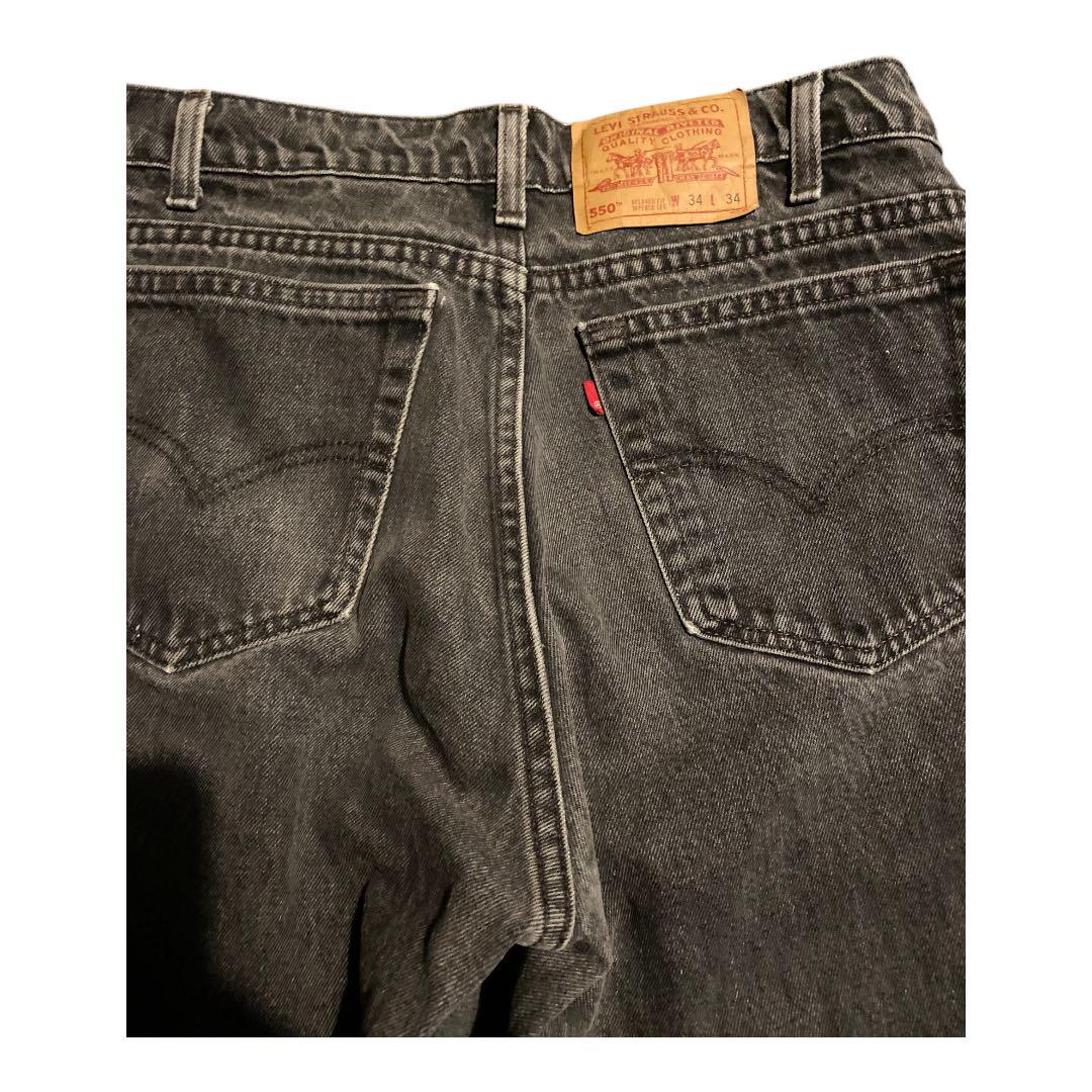 リーバイス 550 ブラック USA製 Levi's 後染め サルファ 501