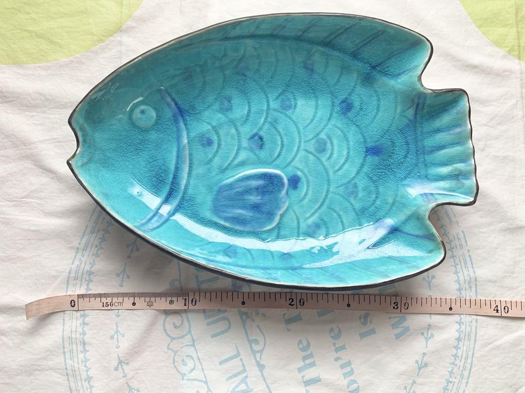 【未使用品】魚　大皿・小皿セット