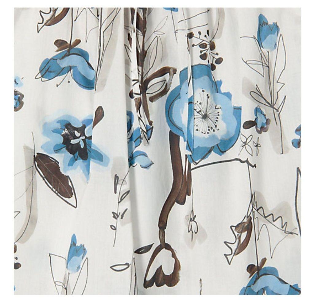 トゥモローランド カメリアフラワープリント ネックギャザーブラウス トゥモローランド カメリアフラワープリント ネックギャザーブラウス