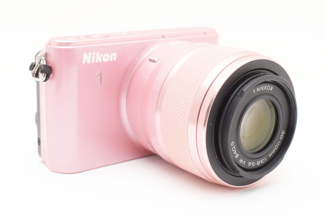 Nikon 1 S1 ピンク レンズ付き　カードリーダースマホ転送可
