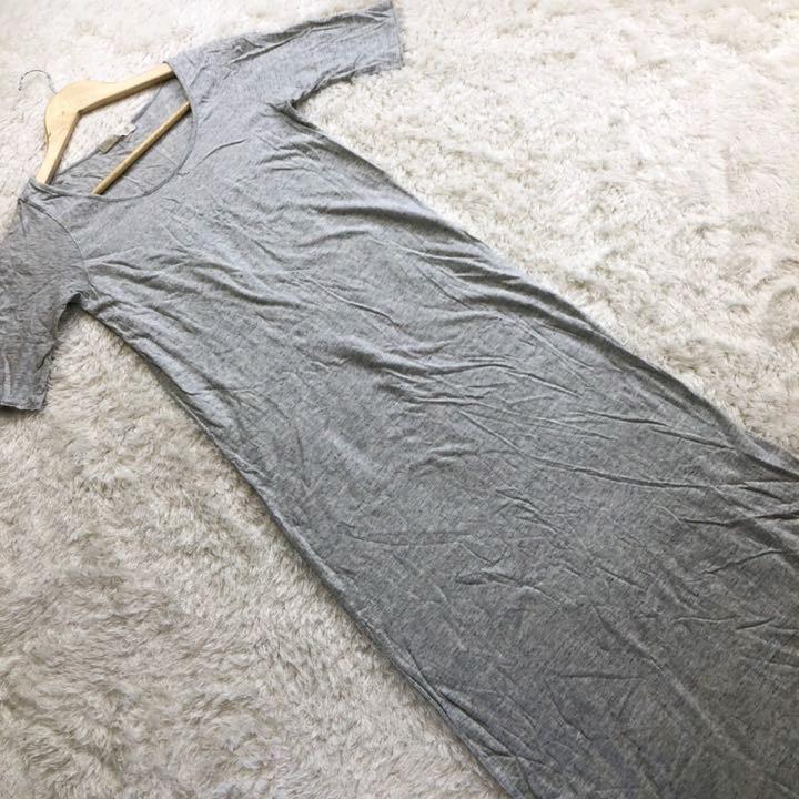 マキシワンピース M ルームウェア 部屋着 半袖 綿100 メルカリ