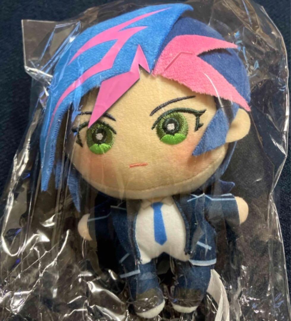 ぬいぐるみマスコット 青・ピンク髪