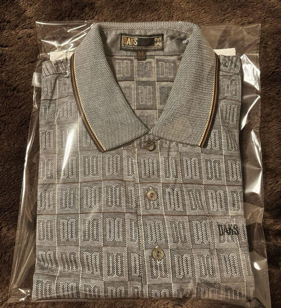 【新品】DAKS ダックス ゴルフウェア メンズ 半袖 ポロシャツ M 日本製