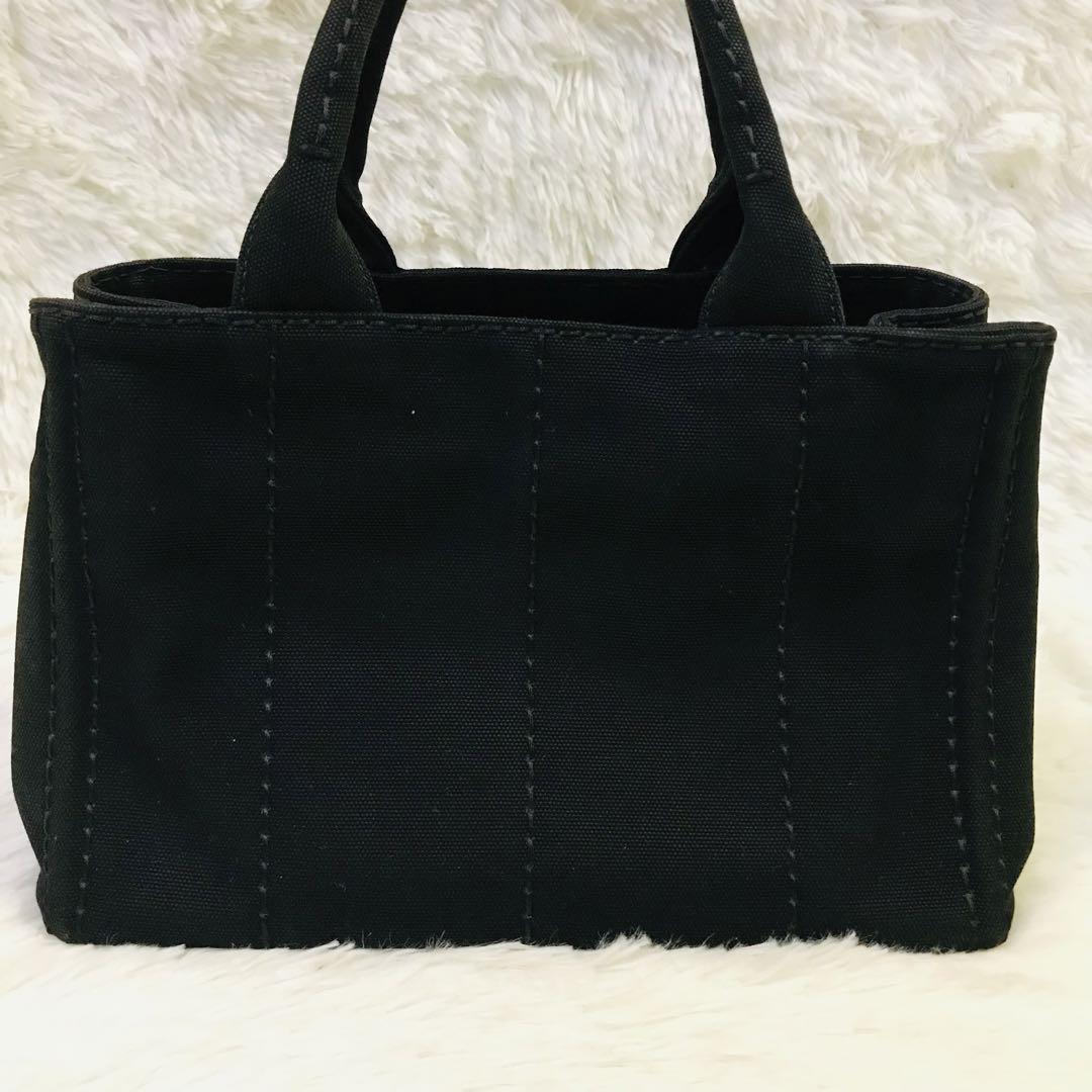 プラダ極美品カナパ2way ハンドバッグショルダーバッグロゴブラック