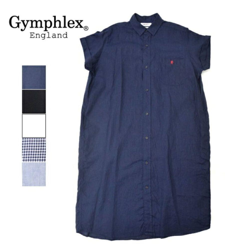 Gymphlex ジムフレックス フランダースリネンシャツワンピース☆この夏に☆