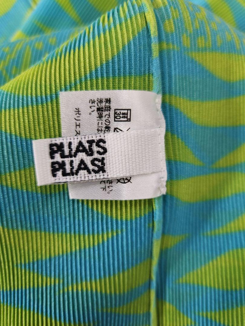 46471 PLEATSPLEASE 柄 半袖カットソー
