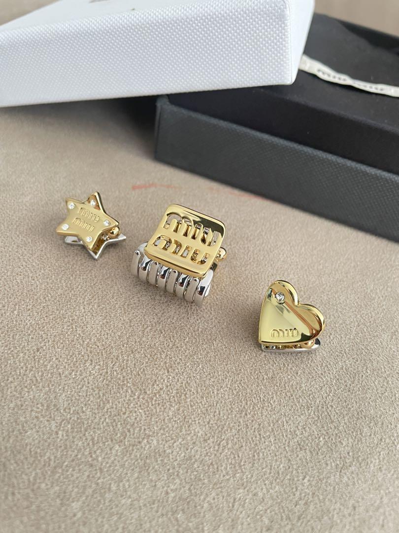 ✟ MIUMIUミュウミュウヘアクリップセット