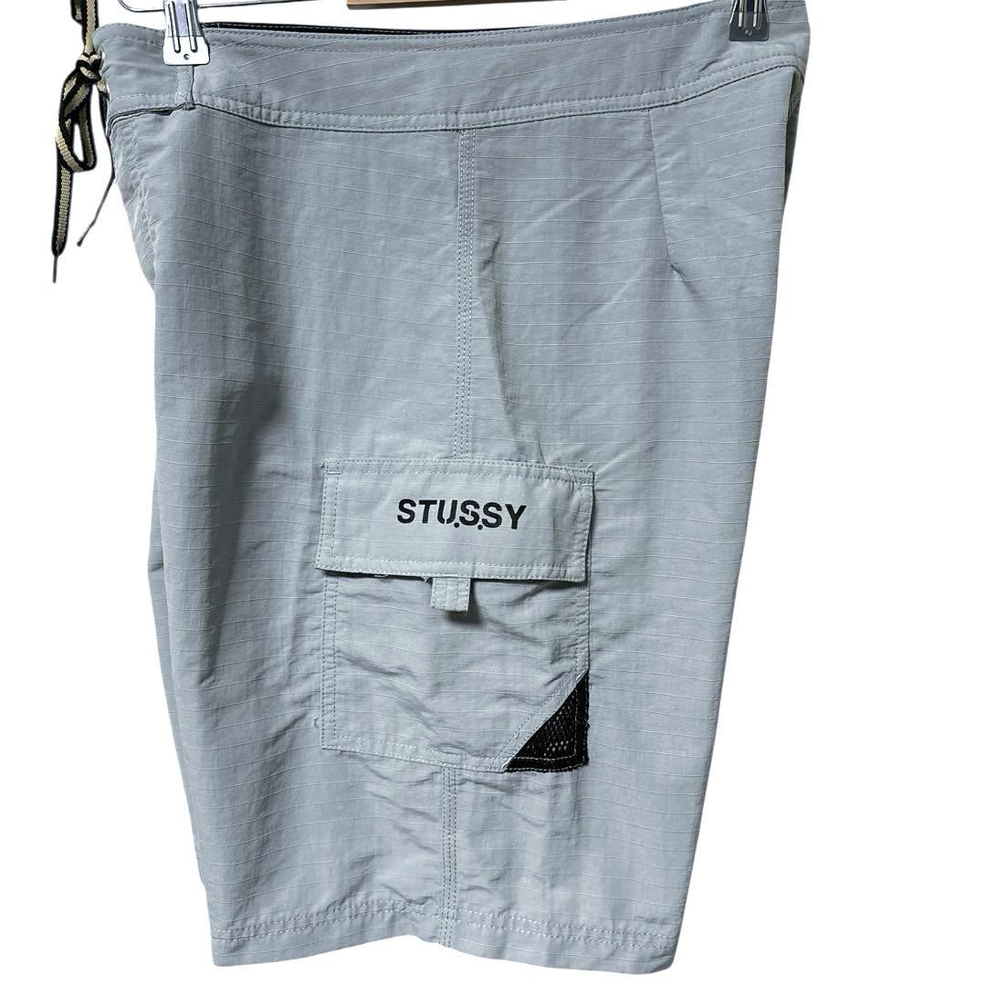 90s OLDSTUSSY スイムショーツ 水陸両用ナイロンカーゴショートパンツ