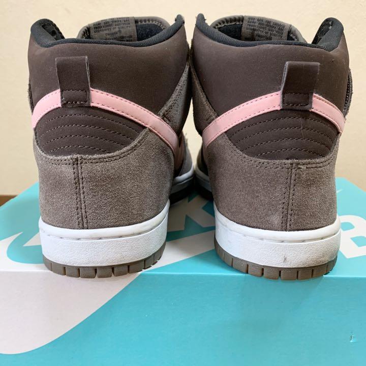 nike dunk sb high chocolate pink