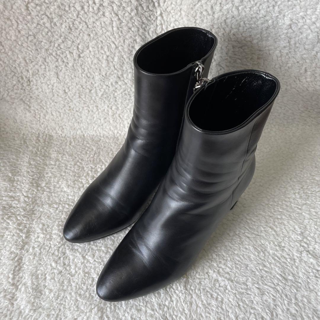 saintlaurent サンローラン ブーツ ブラック 37