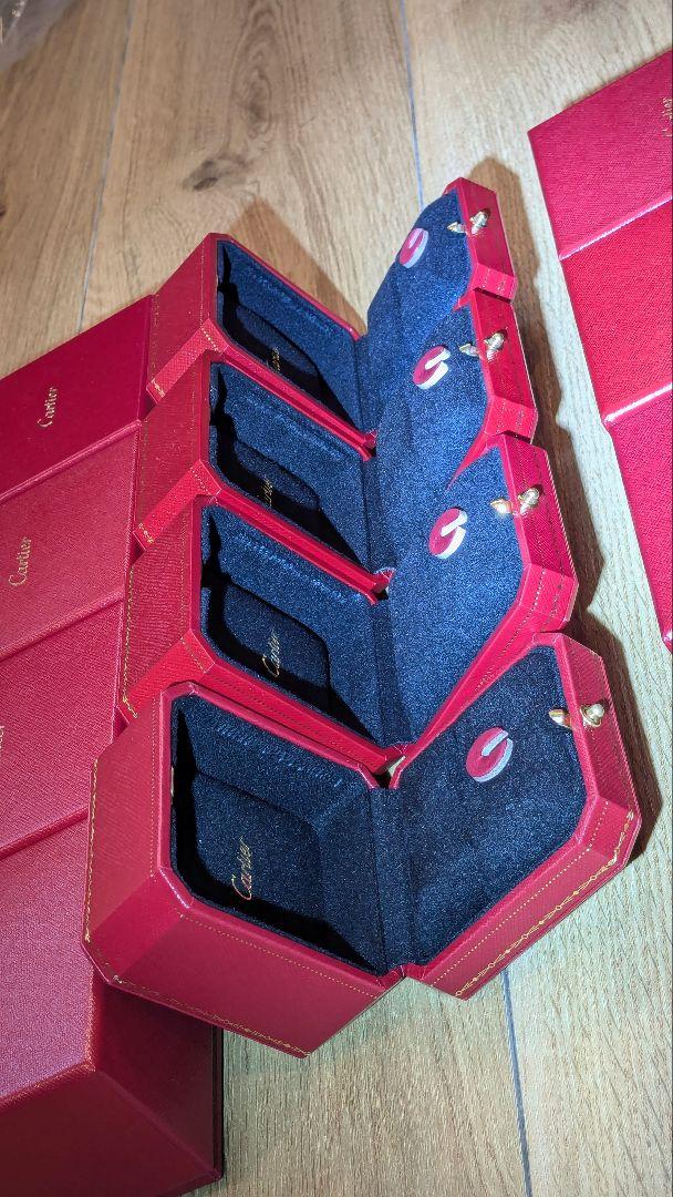 肌触りがいい 55 リングケース 7セット！ 美品 現行品 Cartier アクセサリー