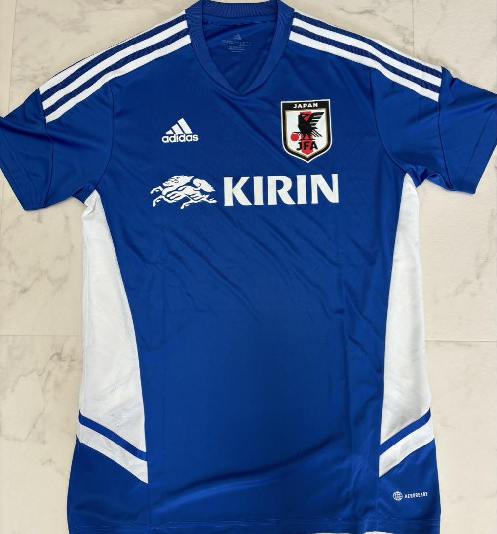 【JFA支給品】サッカー日本代表Ｏサイズ　KIRINロゴ、ロゴなし　２枚セット