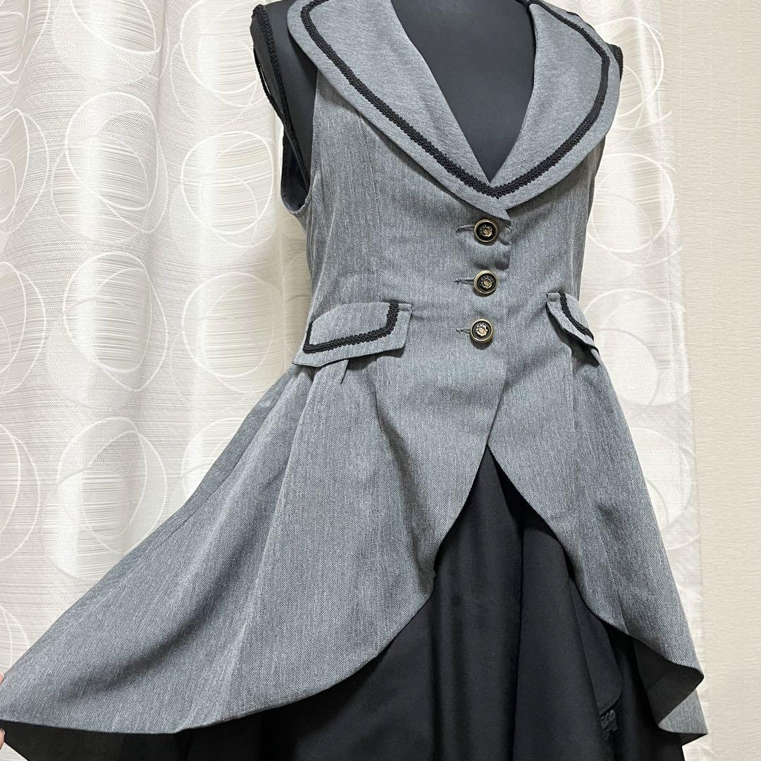axes femme POETIQUE フィッシュテールロングベスト - メルカリ